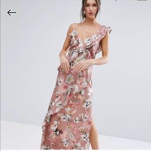 ASOS asymmetrical floral dress